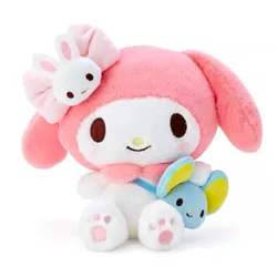 Sanrioed Cinnamoroll My Melody Kuromi Purin Dog Kitty Plush Anime Kawaii Plushie Keychain Jewelry kid Birthday Gifts