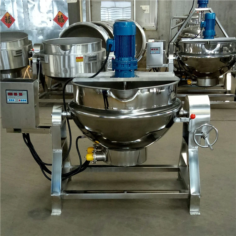 Hot Sales 300 liter electric heating   pot   jacketed kettle used for Beef sauce
