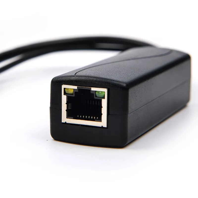 BlueRaven New Hot sales Micro USB Port USB0502 IEEE802.3af Standard 5V/2.4A 1500V high voltage isolation POE Splitter