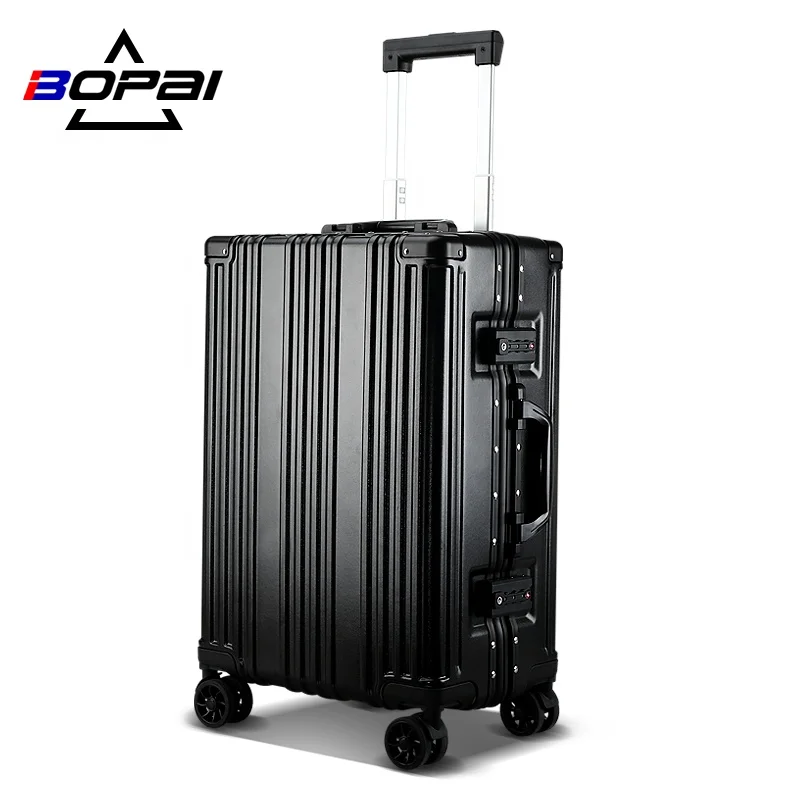  BOPAI фабрики 2020 новый жесткий корпус 20 дюймов алюминиевая дорожная сумка чемодан