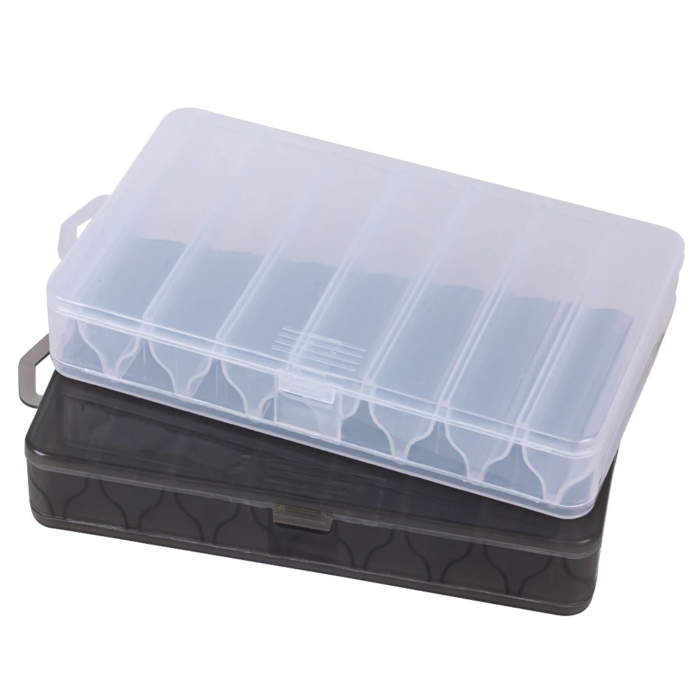 Fishing gear box double-sided multi functional box 19.5*11*3.6cm Gray White Fishing Tackle Box Lures for Outdoor Sports Storage
