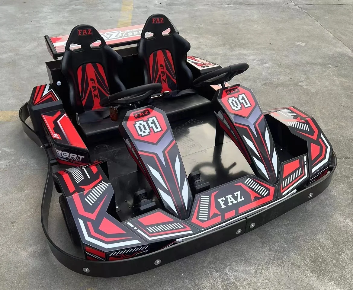 2024 EGS 700W Hub Motor 24V 20AH Lead Battery Electric 2 Seater Children Electric Go Kart for Adult Best Christmas Gift Hot Sale