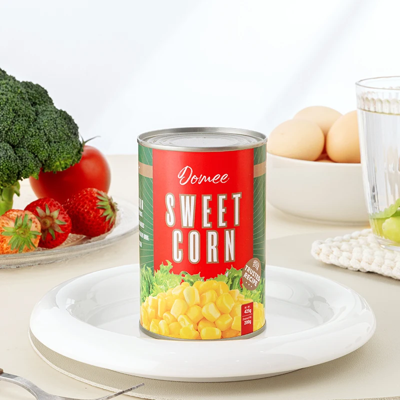 Оптовая Продажа с фабрики 100% сладкие овощи консервированные все размеры кукурузные