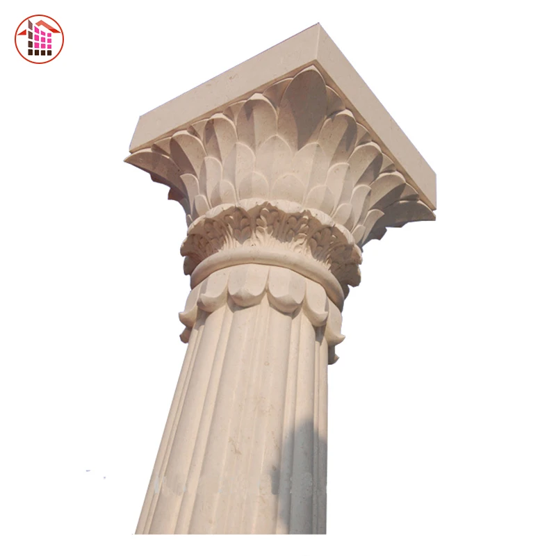 1Premium China Supplier Building Materials Decoration Roman Stacked Stone Pillar Design