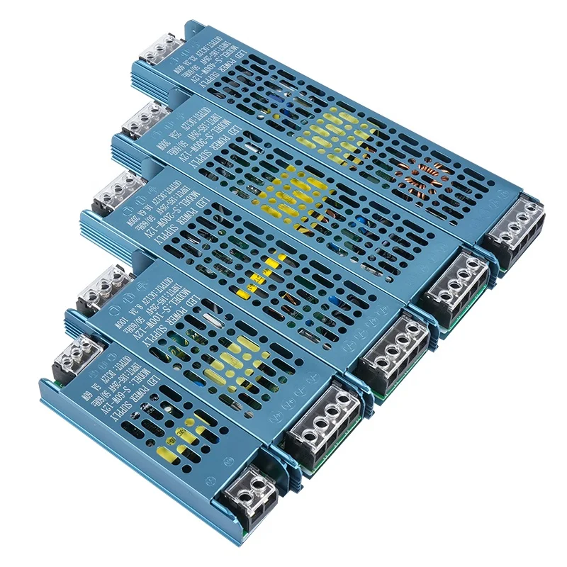 Ultra Thin smps AC DC 12V 24V 60w 100w 150w 200w 300w 400w 5a 8.3a 12.5a 16.5a 25a 33a Switching LED Strip Light Power Supply