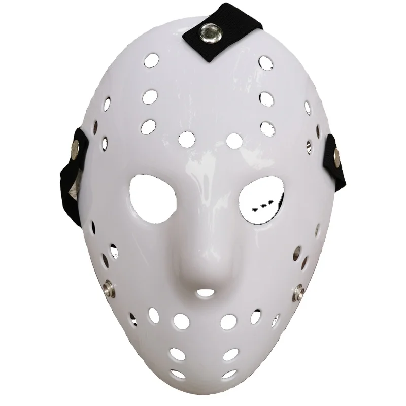 Customized 100g Thick Plastic PVC Halloween Party MaskS The Killer Jason Voorhees White Cosplay Masks