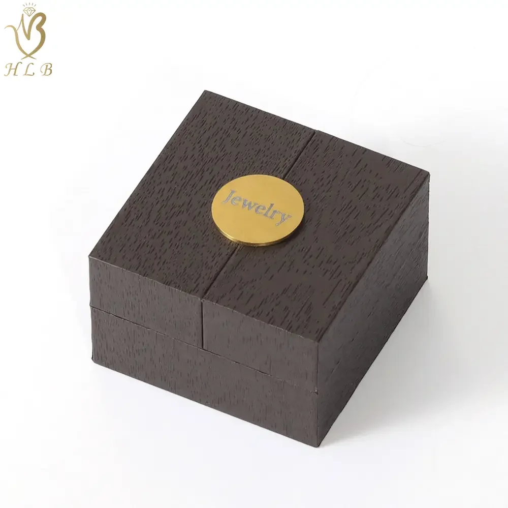 HLB Factory high end jewelry boxes cardboard jewellery box packaging cardboard double door jewelry box