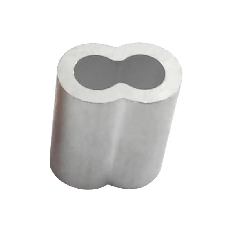 Oval shape aluminium wire rope connectors crimp sleeve