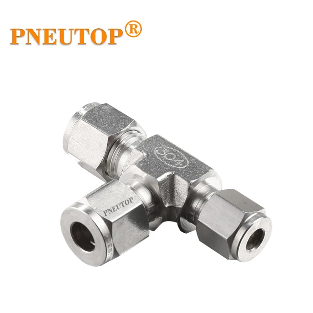 T-type stainless steel fittings high pressure misting fogging spray cooling fittings