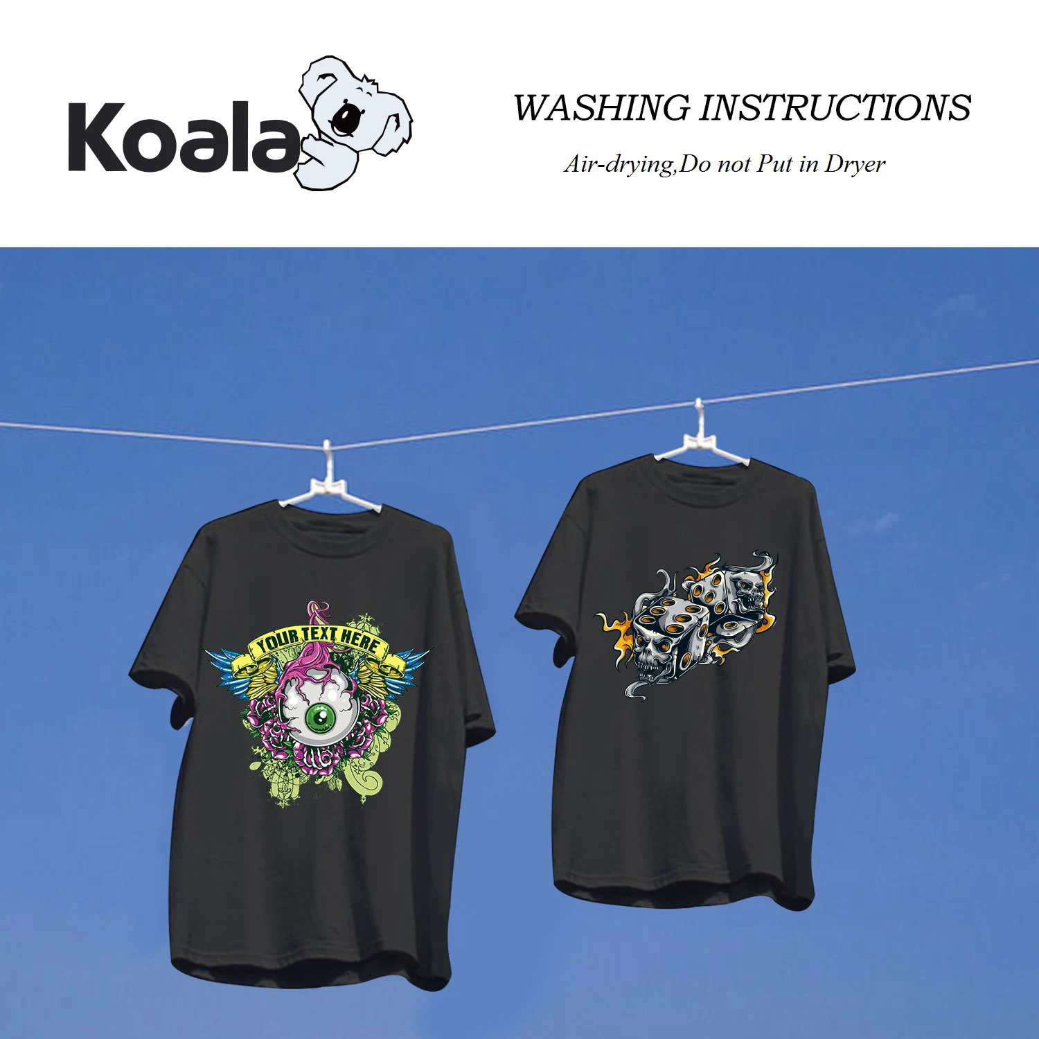 A3 A4 KOALA темная и легкая струйная хлопчатобумажная ткань футболка печать теплопередающая бумага