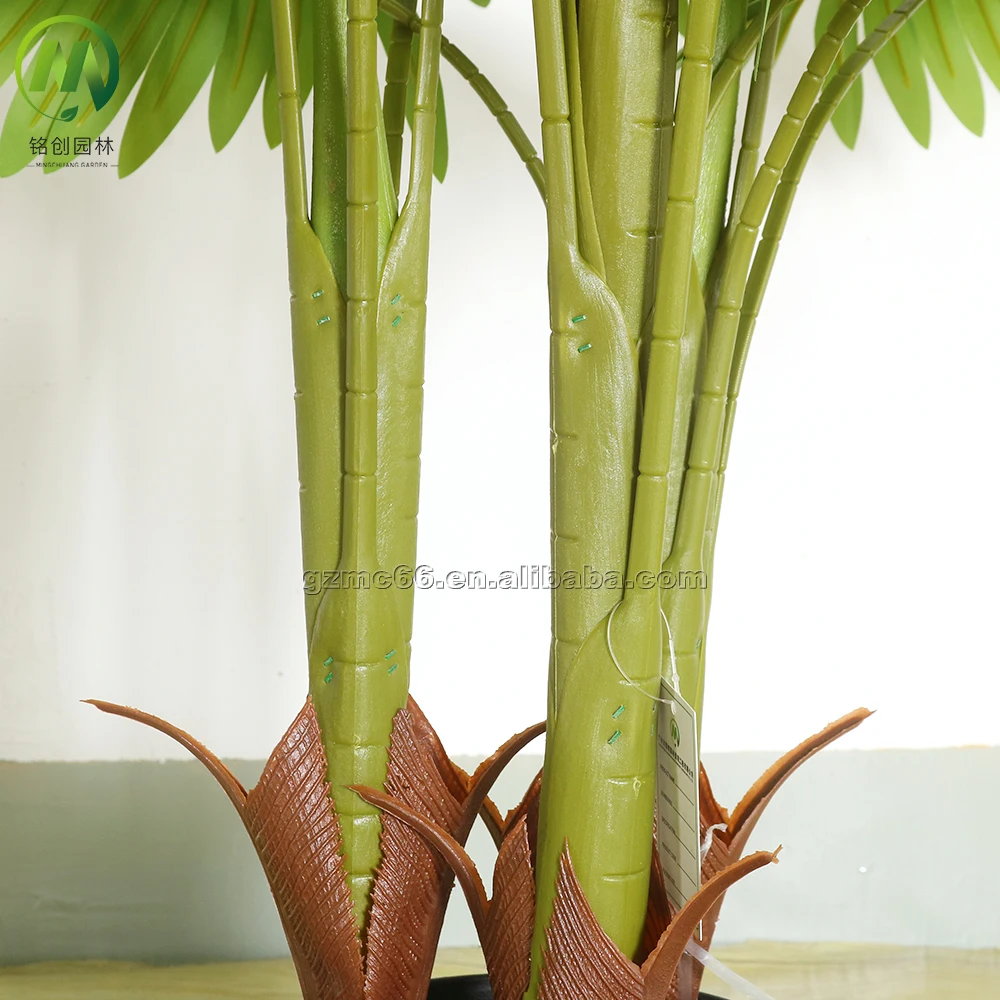 High quality artificial green plant for pot living room home office decoration ivistona chinensis artificial plastic palm tree
