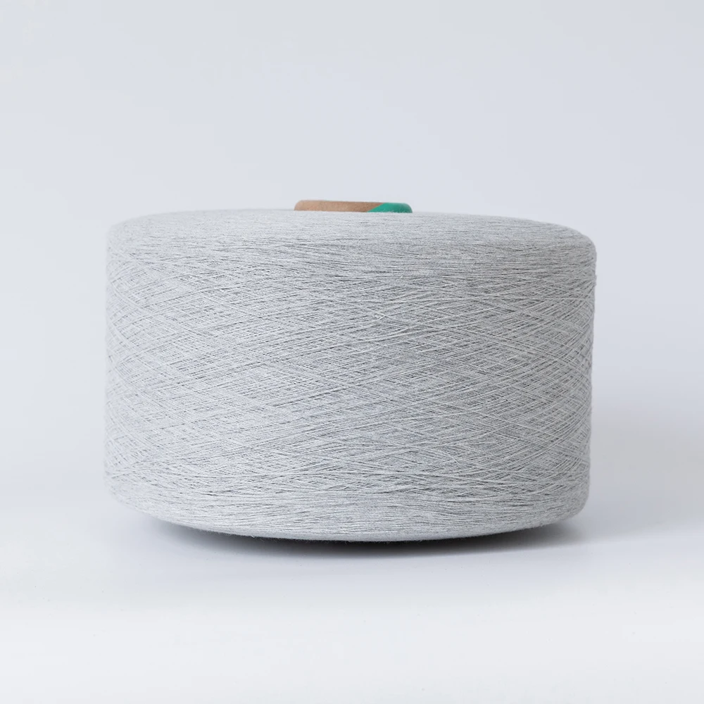 Recycle NE 61 Raw White 100 Cotton Yarn For Weaving And Knitting