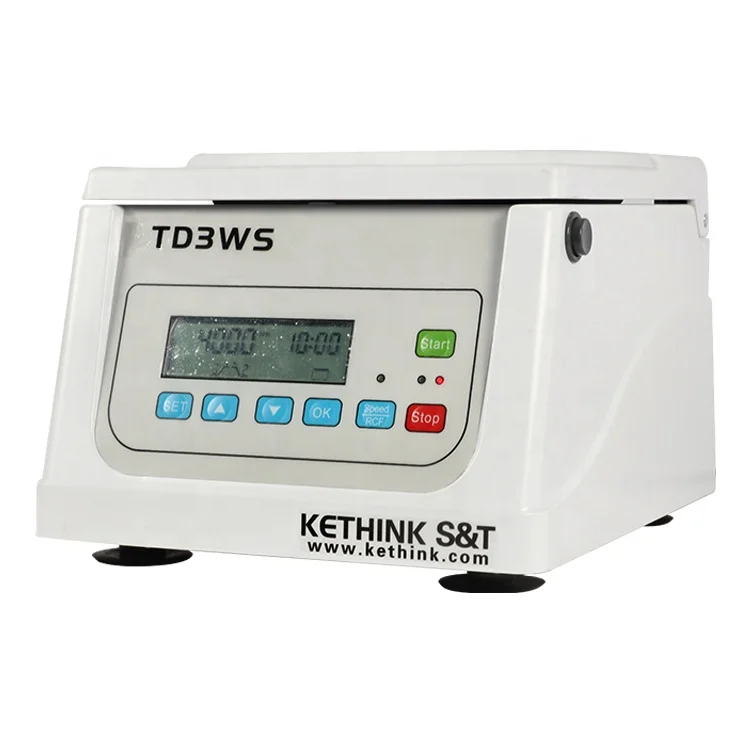TD3WS low speed portable mini centrifuge with angle rotors 5ml, 7ml,10ml, 15ml, 20ml tubes