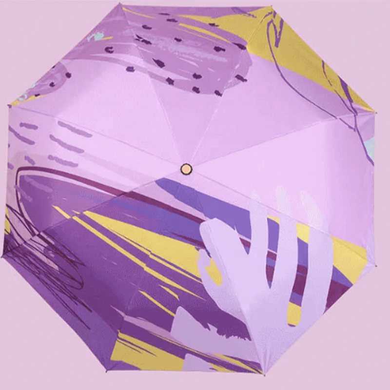 Digital Printing Windproof, Super Sunscreen, Rain Or Shine Umbrella With Logo Umbrella Wholesale