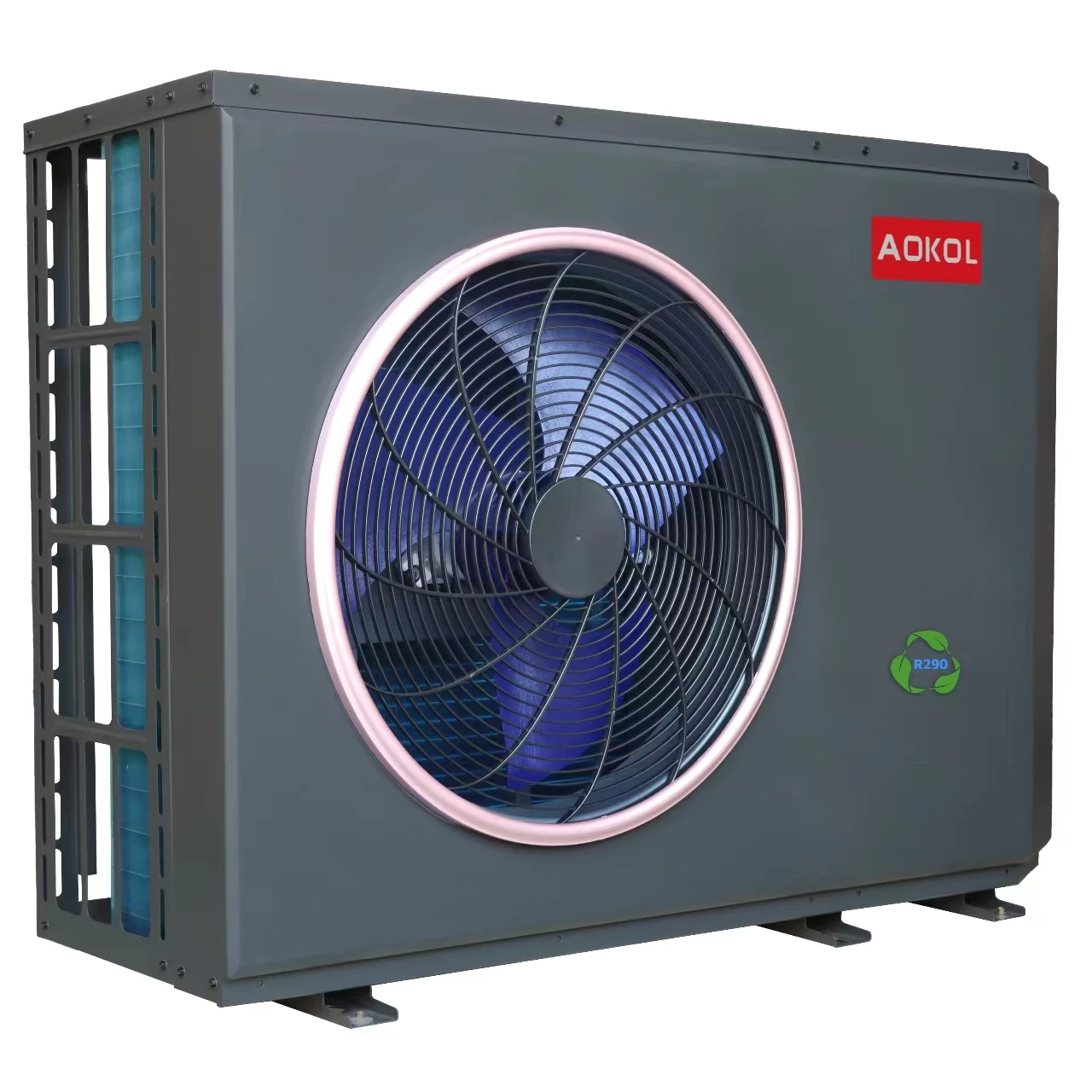 erpA+++EVI inverter high temp.75C mini heat pump water heater monobloc R290 heat pump,AOKOL China 10kw15kwAir to Water Heat Pump