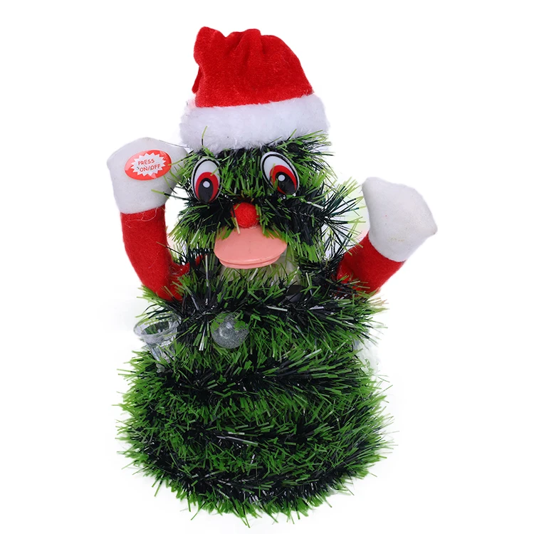 
 Новейшие украшения, Рождественская Детская электрическая маленькая игрушка Санта, игрушки для рождественской елки  