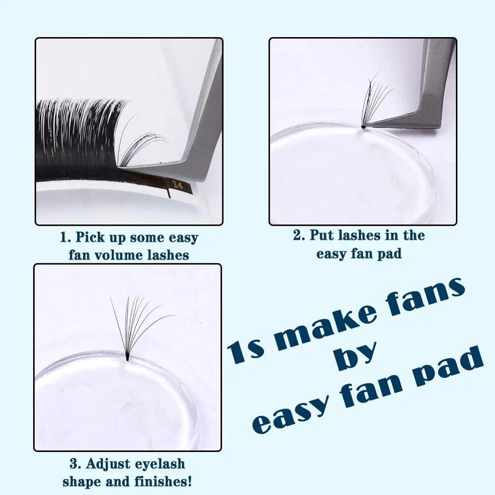 
Eyelash Extension Supplies 2cm/3cm/4cm Easy Fan Lash Pad Pallet Patches for Beginners Make Fans Blooming 