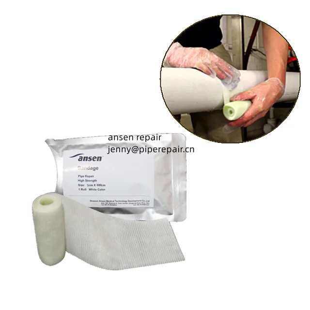 Super Strong PVC Leakage Repair Waterproof Sealing Tape Water Activated Fiberglass Wrap bandage