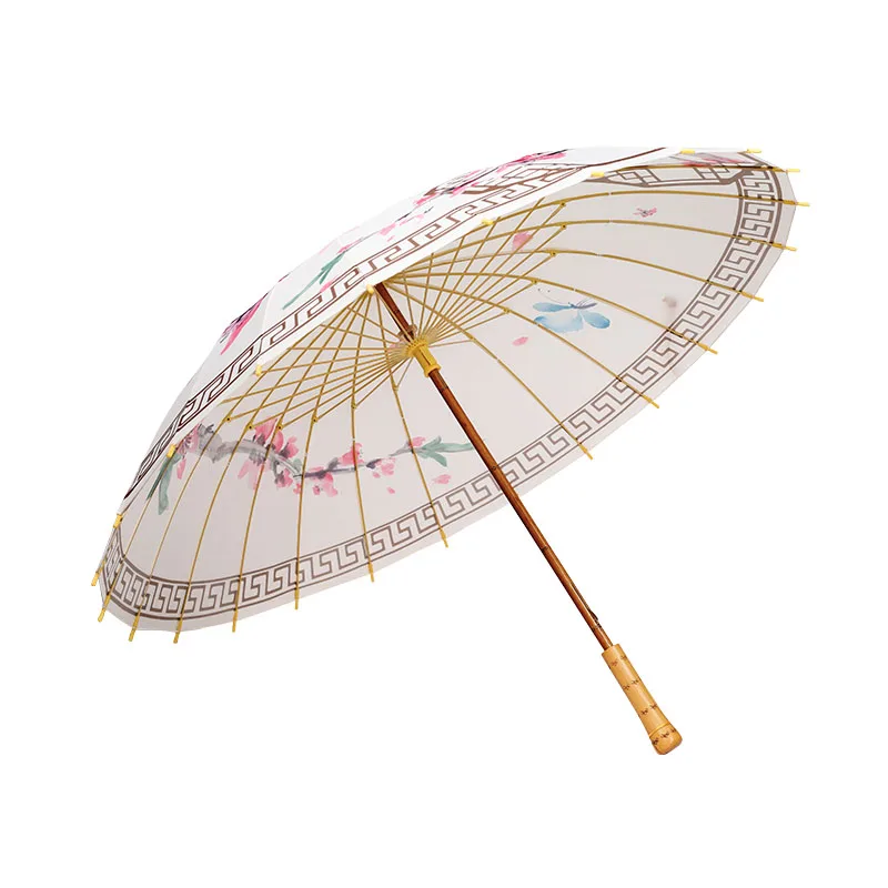 Factory Customized Art umbrella Custom Chinese decoration DIY blank bamboo China umbrella white paper umbrella
