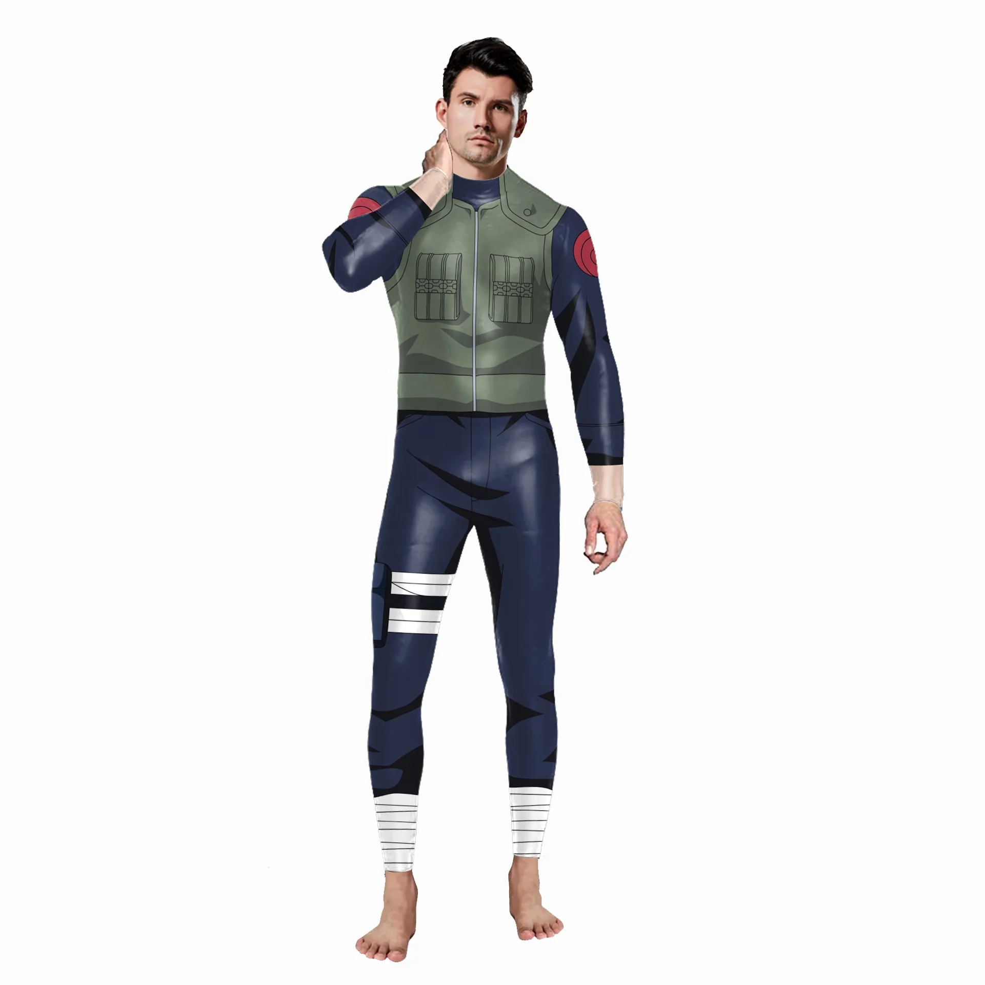 Cool Mysterious Japanese Anime Ninja Costumes Cartoon NARU to Halloween Cosplay Game Costume