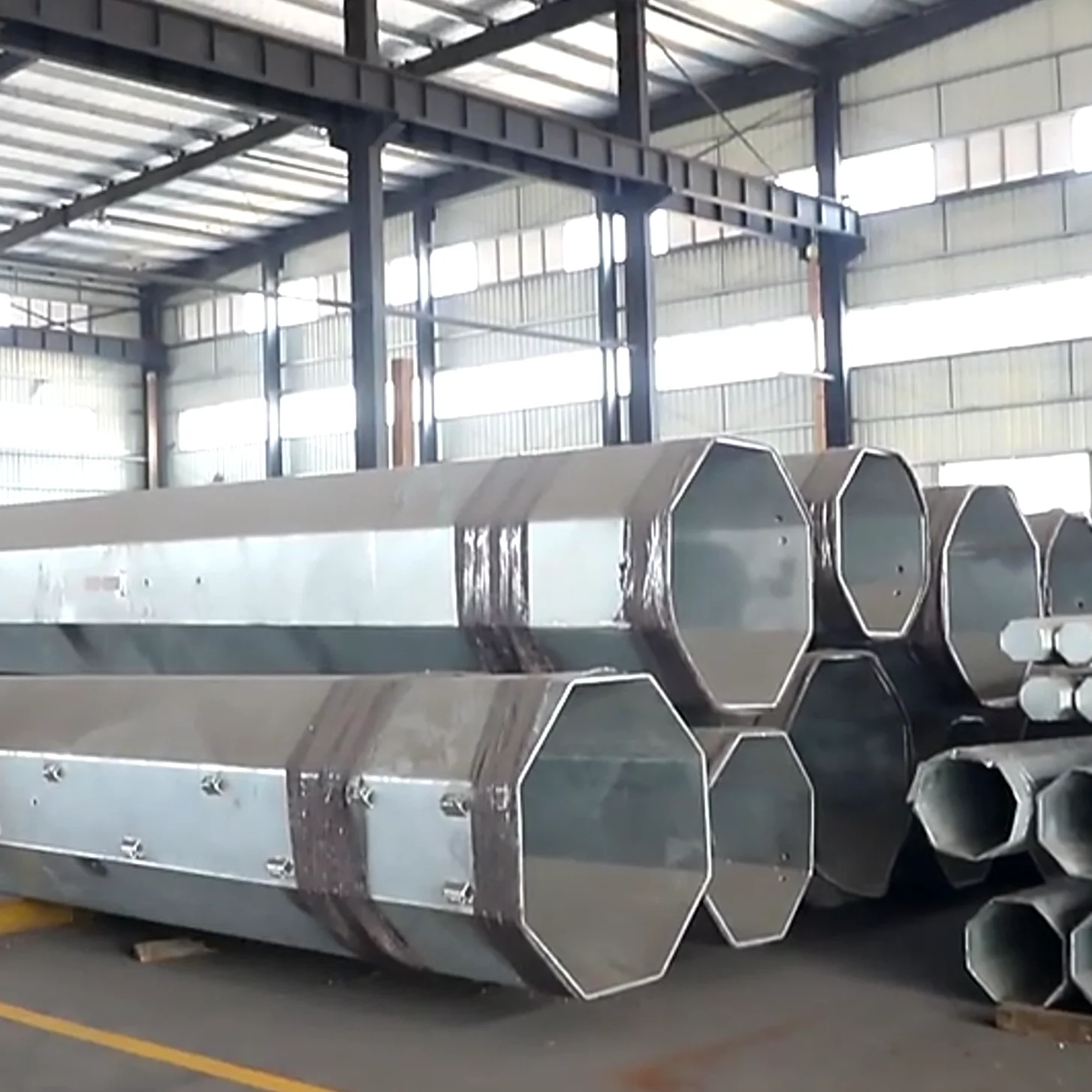 10-100m Customized Ground Electric pole Smart Pole outdoor Electric Steel Tower