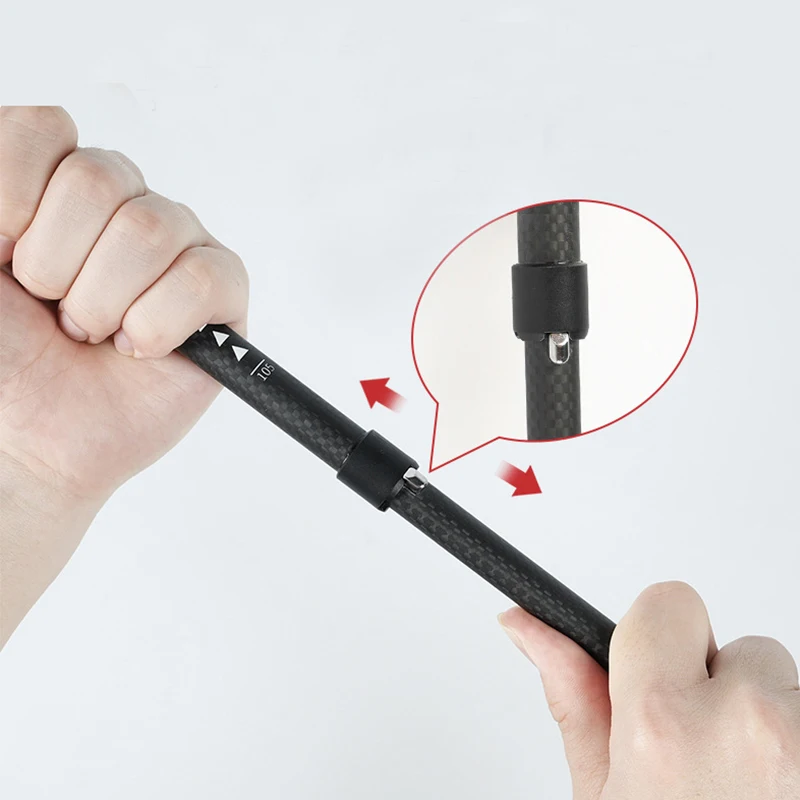 Entai High Quality Ski Poles Foldable folding 5 section Nordic Walking Sticks Walking Pole Alpenstock Trekking poles