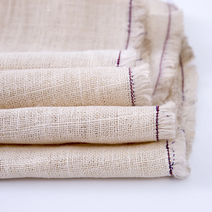 
Organic 100% Hemp clothing Fabric hemp woven fabric For Baby Products Bedding Summer Clothing 