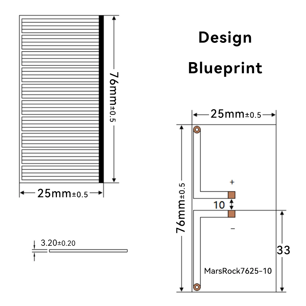 76*25MM 55mA 5V 0.2W Marsrock Solar Energy Products Solar Kit Solar Cells Indoor Outdoors Panels Solar Epoxy Resin Solar Panels