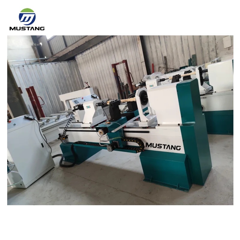 MT1530 Mustang 1530 CNC Wood Turning Lathe for Baseball Bat Wooden Post