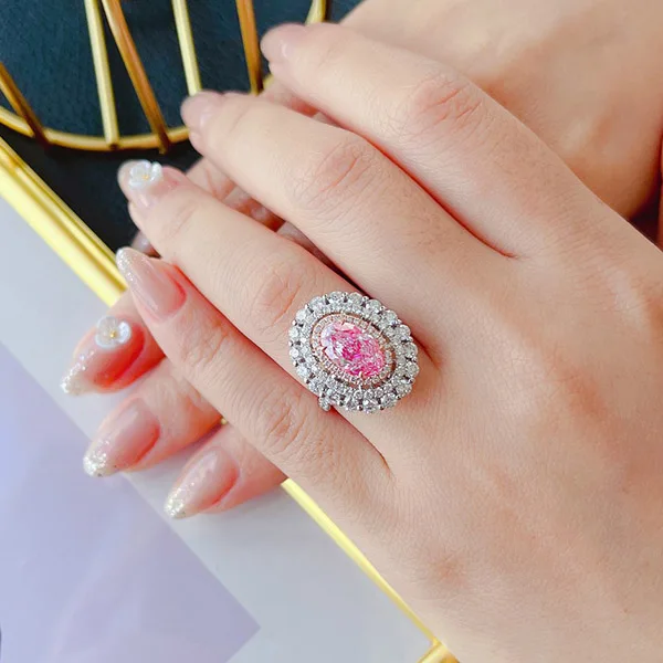 ZKZ Diamonds custom jewelry In stock large size cvd pear loose 1.00ct loose pink lab diamonds supplier