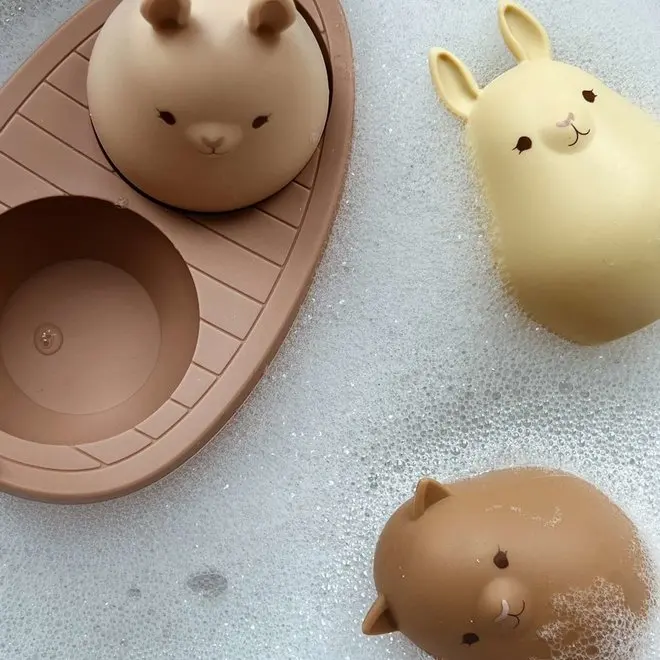 Очаровательный кролик котенок силиконовая плавающая лодка игрушки время ванны игрушка для приятели Ванна играющие