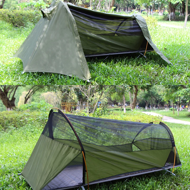 Fold Up Dark Tent, Best Selling Custom Traveling Backpacking Camping Tents For 1 People/