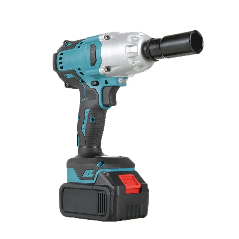 High Power Brushless Electric Impact Wrench Large Torque Rechargeable Lithium-ion 21V Industrial/DIY Grade Battery Source