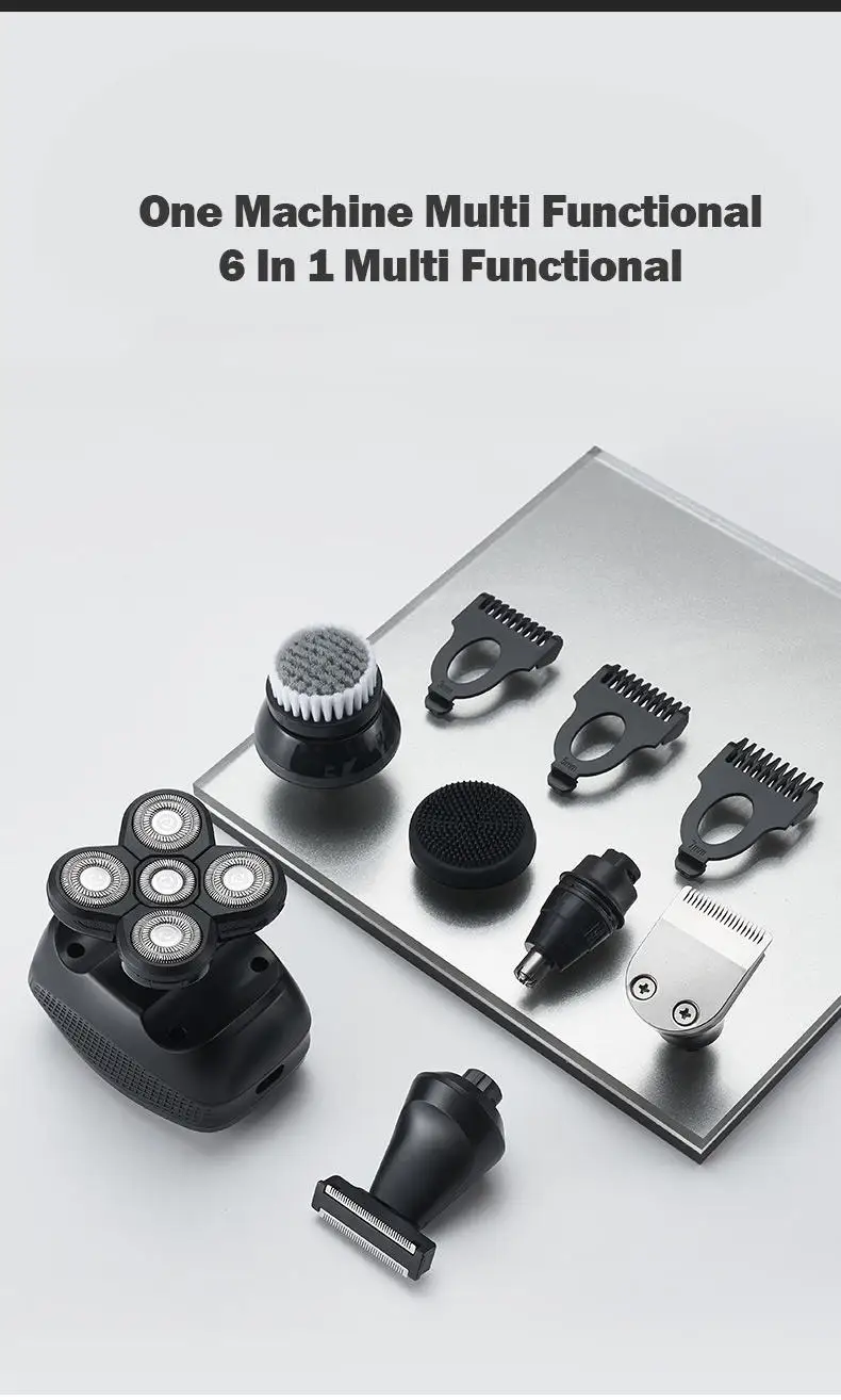 Lanumi LM-7800 Men 1PC Replacement Shaver Head Electric Shaver 5 Cutter Spare Razor Blades Intelligent Floating Extra Head