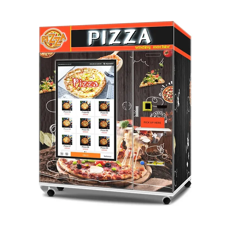 Touch Screen Automatic Commercial Business Self-Service Pizza Vend Machine 2023  Freeze Pizza Vending Machine For Sale