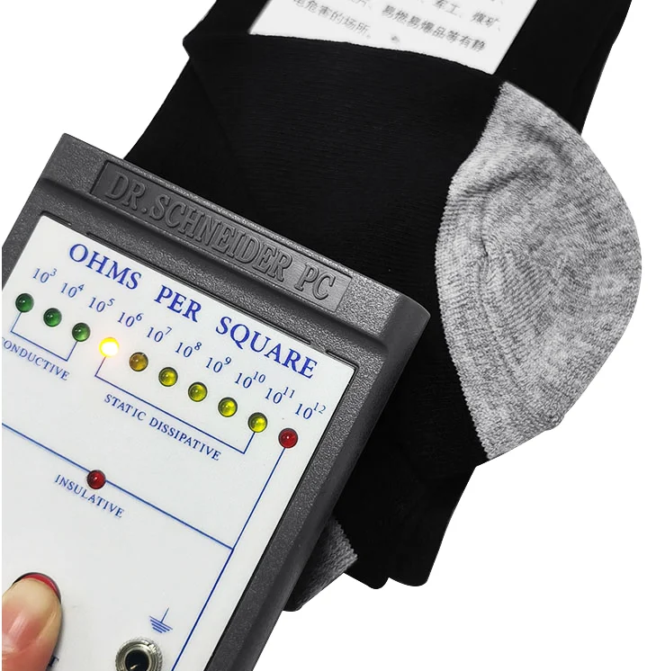 Comfortable Static Control Grounding Antistatic Sock Cleanroom Conductive Fiber ESD Socks