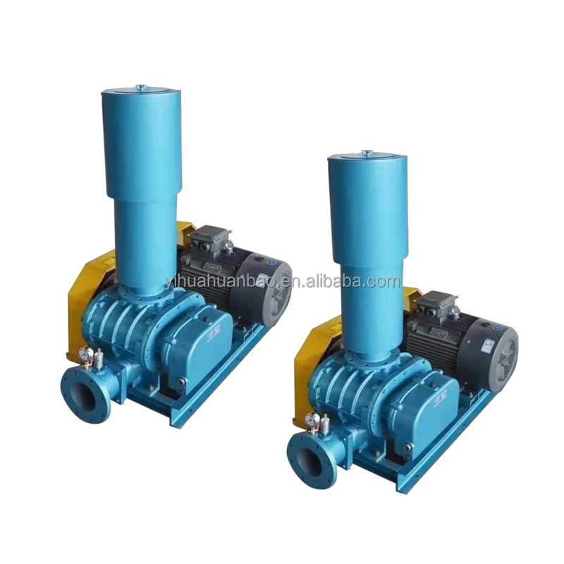 Compressed  sewage treatment air Duster blowers three lobe high pressure roots blower manufacture