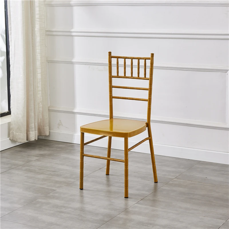 Wholesale gold sliver metal tiffany weddings event restaurant banquet hotel room chiavari chairs