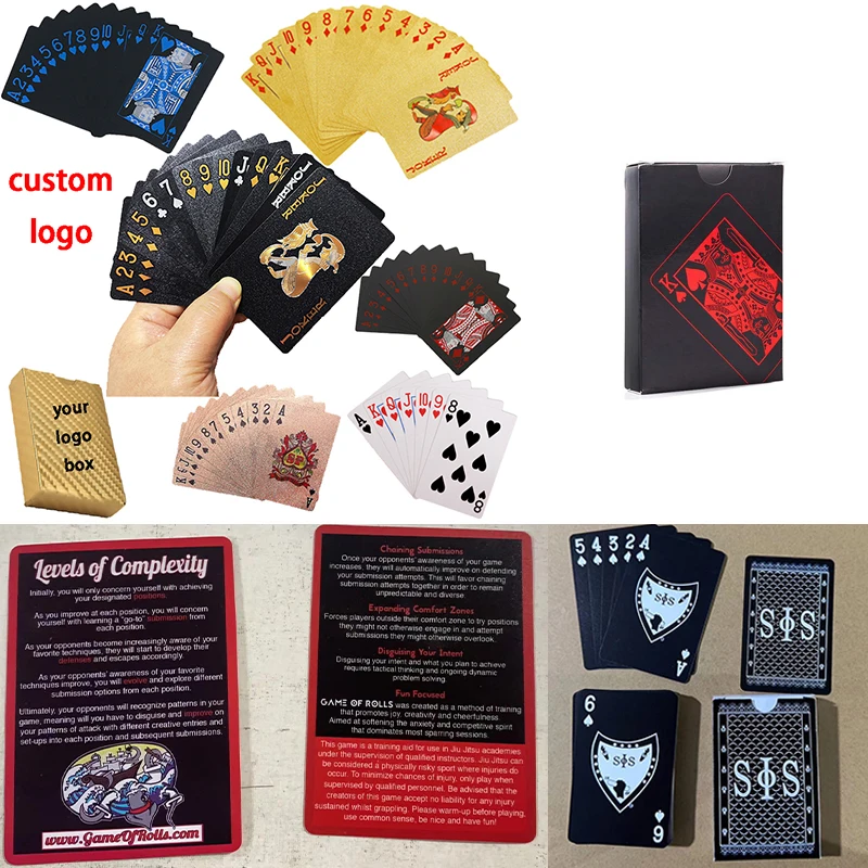 gold Adult Party Drinking poker Game playing Card Custom Cards with Shot Glass Glasses Wholesale Drinking Card Games for Adults