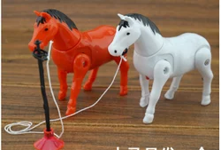 Customizable Hot sale simulation electric pony toy for kid electric pile-around horse rotating electric horse new fancy kids toy
