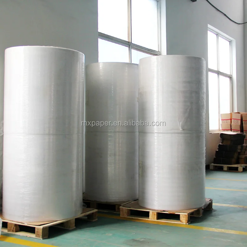 Thermal paper roll manufacturer hot sale 48g 55g 65g 70g office printing paper 844x6000m large roll thermal paper