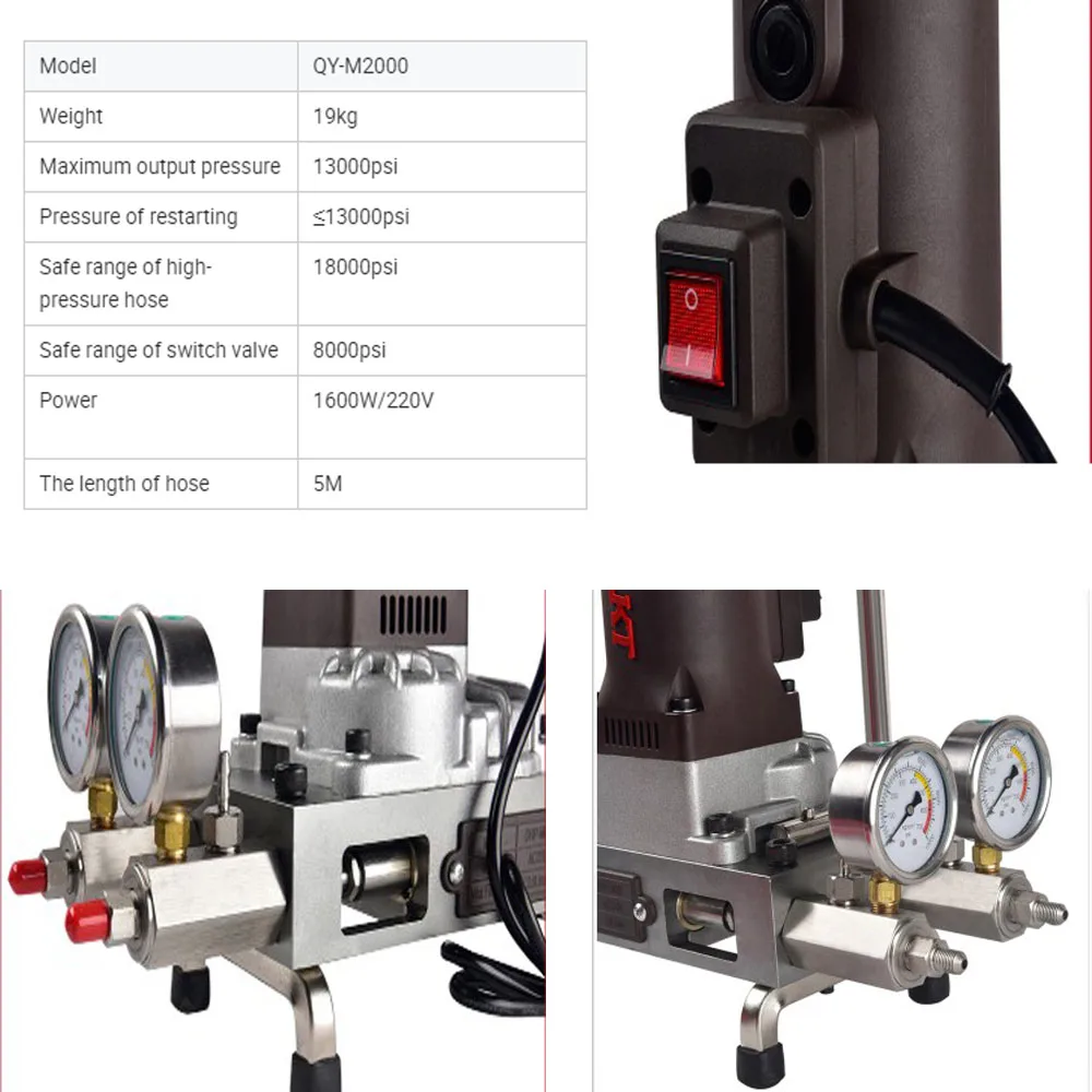 Portable Pu Foam Grouting Injection Machine Epoxy injection Pump Concrete Crack