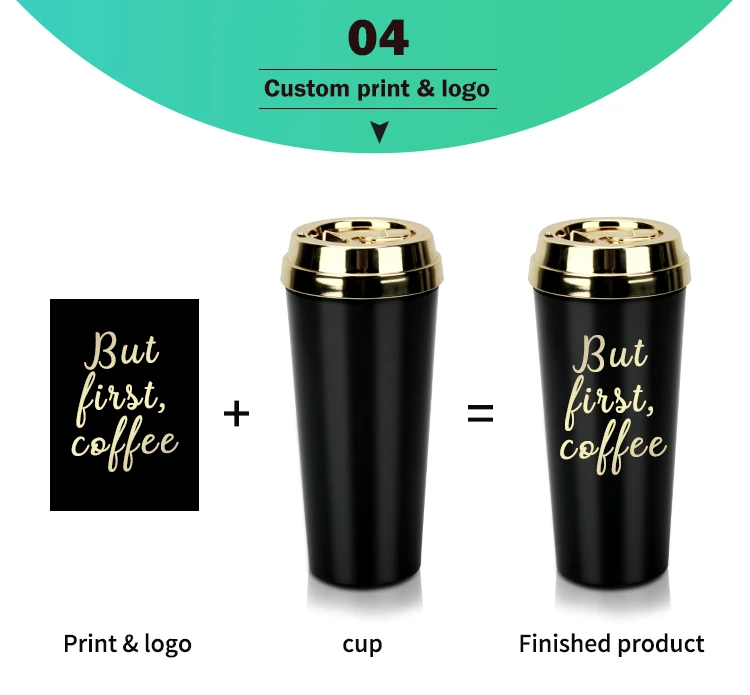 New Ice Boba Plastic Personalised Customised Insulated Rose Gold Coffee Tea Cup