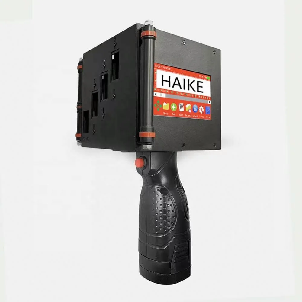 Handheld 100mm Hand Cardboard Carton Box Plastic Metal Glass Coding Inkjet Printer Paper Bag Printing Machine Box
