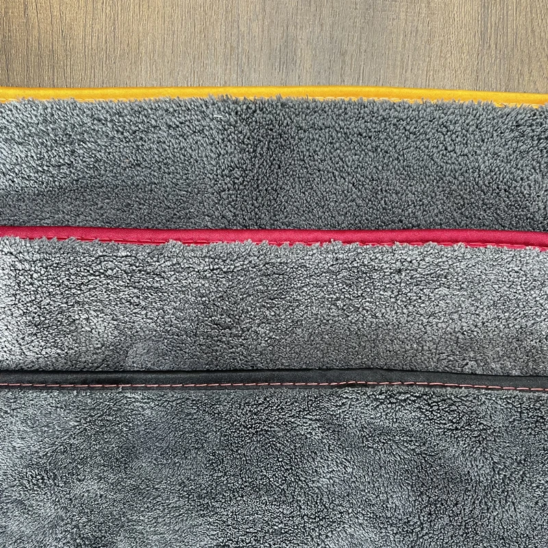 Magic thickened 1200 gsm microfiber towel gray custom car drying towel
