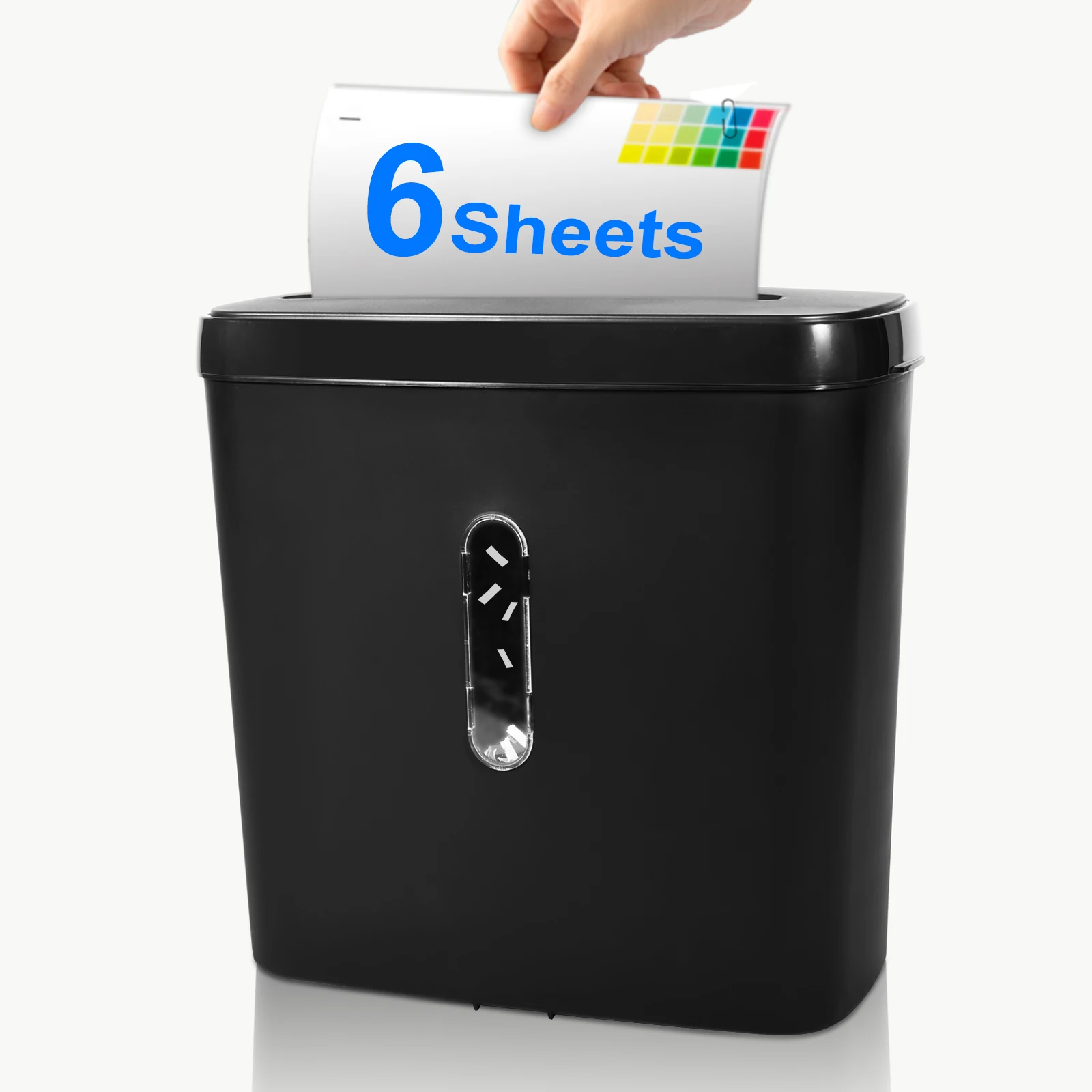 11l Small Cross Cut Colorful Paper Shredder With Easy Lift-off Head For Personal Office Use