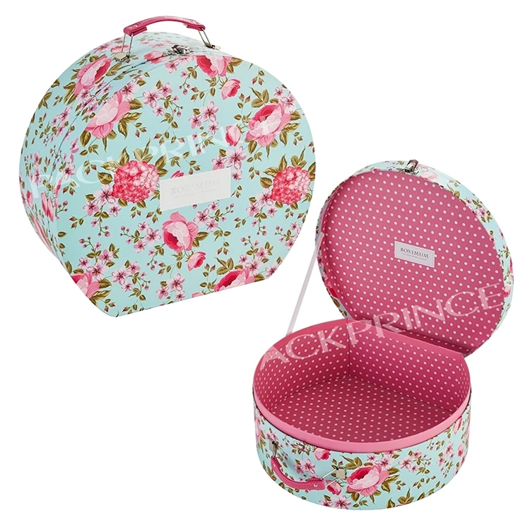 Custom Printed Child Suitcase Kids Mini Paper Cardboard Suitcase Packaging Gift Box Wholesale High Quality For Kids Girls