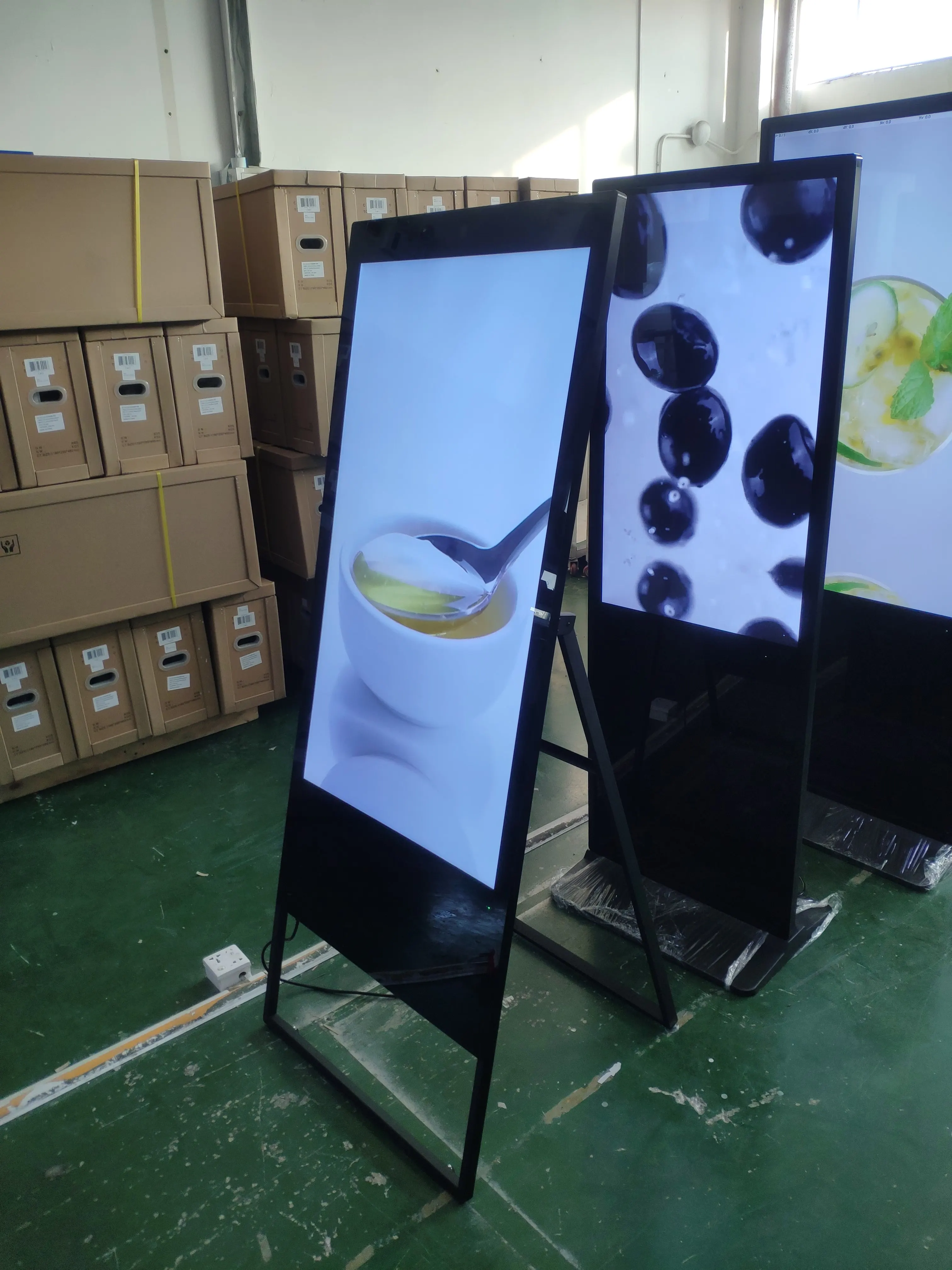 Раздельный экран Портативный Специальный меню доска android цифровая вывеска рекламный дисплей ЖК-реклама цифровой киоск