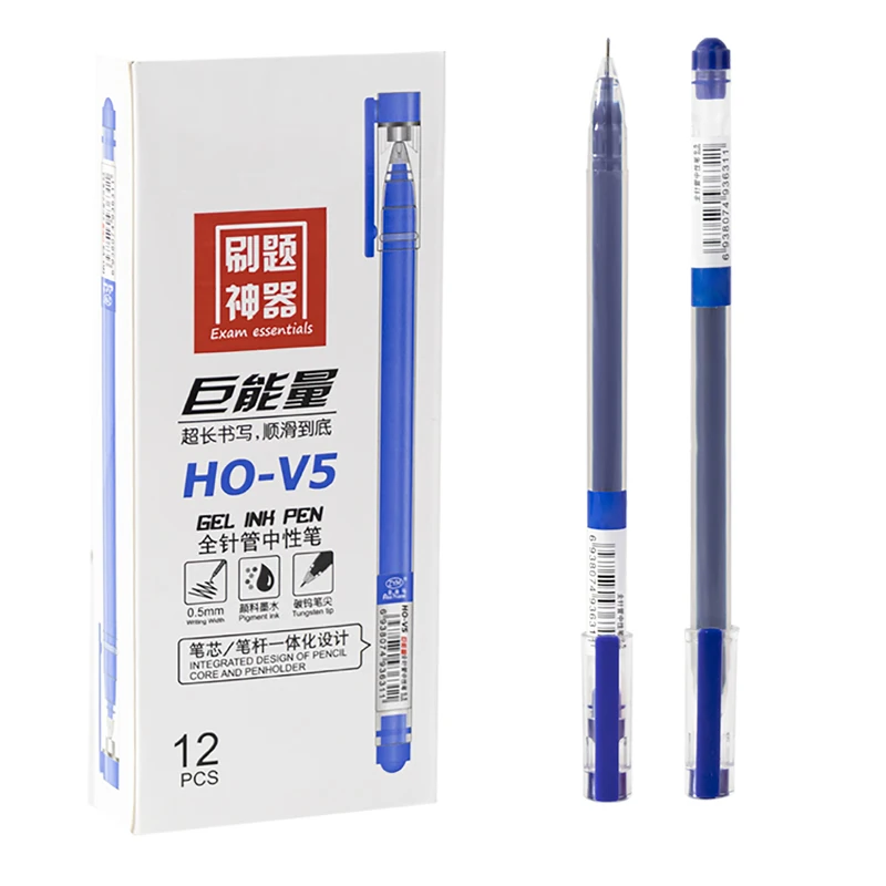 High Capacity Ballpoint Pen 0.5mm Office Writing Stationery Neutral Pen Black Blue Red Gel Pen