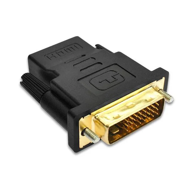 Позолоченный адаптер DVI-HDMI 1080P